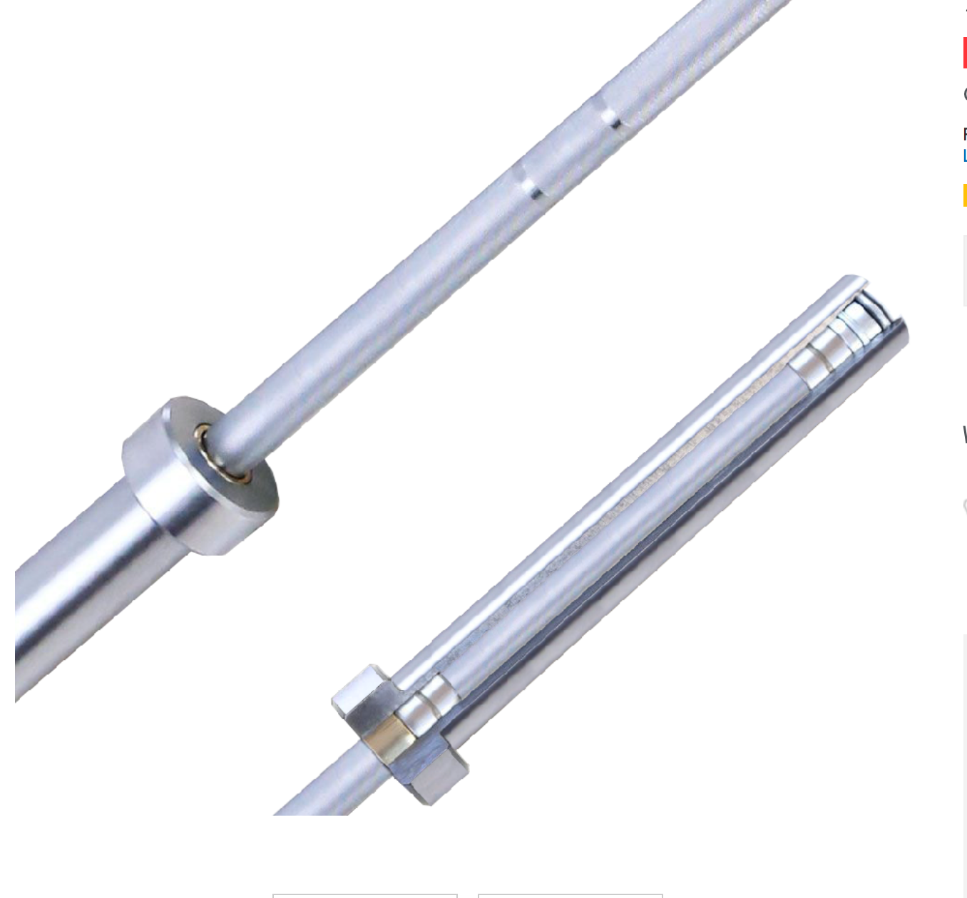 MORGAN 15KG WOMEN'S HARDEN CHROME OLYMPIC BARBELL - 550KG MAX